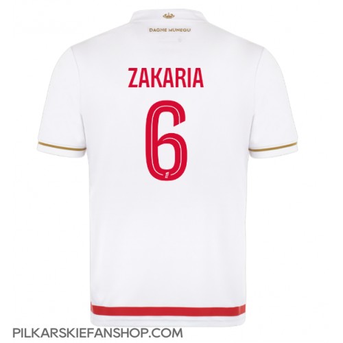 Koszulka piłkarska AS Monaco Denis Zakaria #6 Strój Domowy 2025-26 tanio Krótki Rękaw Koszulka piłkarska AS Monaco Denis Zakaria #6 Strój Domowy 2025-26 tanio Krótki Rękaw